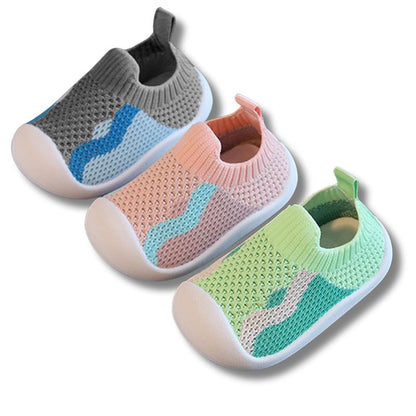 TINYCHOU –  Chaussures Souples Premiers Pas de Bébé 👣 - WaveStep